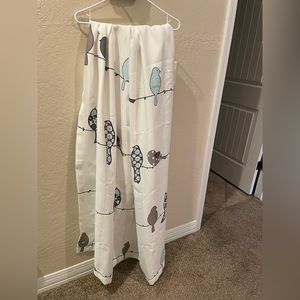 Bird pattern curtains. 84”. 4 panels